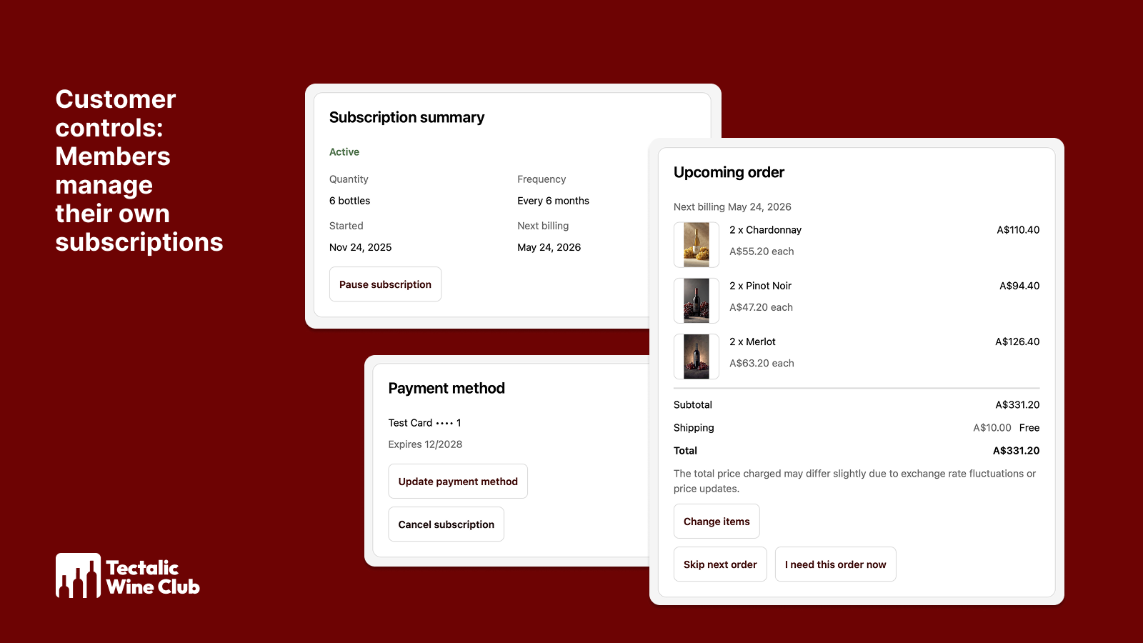 The member self-service portal